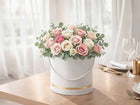 2 SZT FLOWER BOX BIAŁY PUDEŁKO DEKORACYJNE PREZENTOWE NA KWIATY PREZENT ozdoba ślubna i zaręczynowa, kompozycje