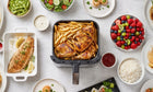 Frytkownica beztłuszczowa AIR fryer duża 8l 2000W duża misa XL electo czarny