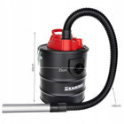 Odkurzacz Przemysłowy Bezworkowy do Kominka Popiołu Gruzu Pieca Grilla 15l filtr H, 1200 w, przepływ 35 l/s, zasilanie