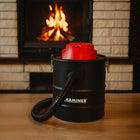 Odkurzacz Przemysłowy Bezworkowy do Kominka Popiołu Gruzu Pieca Grilla 15l filtr H, 1200 w, przepływ 35 l/s, zasilanie