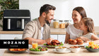 Frytkownica beztłuszczowa dwukomorowa 9l AIR fryer 2600W 8 trybów wifi czarny