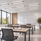 Lampa Sufitowa LED Warsztatowa Garażowa 120cm 72W 9400lm 4500K mocna oprawa oświetlenie techniczne do pomieszczeń