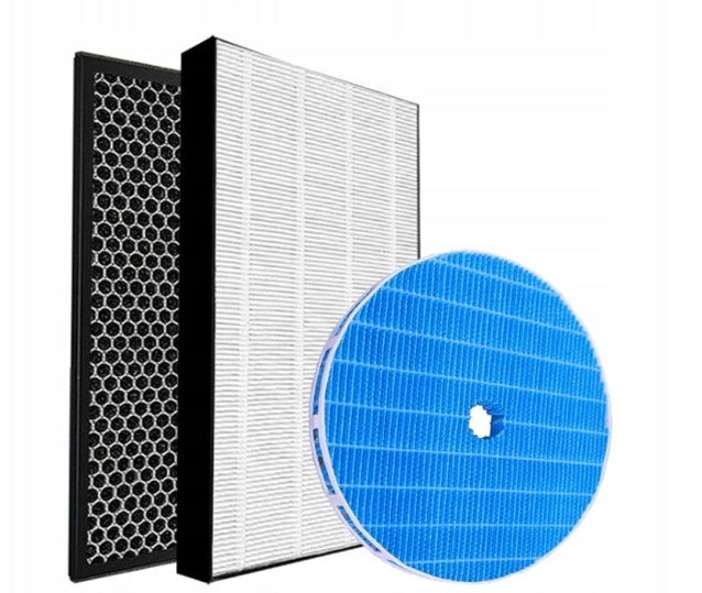 Filtr do nawilżacza philips AC2729 hepa FY1410 węglowy FY1413 wody FY2425 wkłady do oczyszczacza powietrza, zestaw 3 sztuki