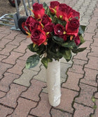 Bukiet Sztucznych Róż Czerwonych 50 cm Zestaw 14 szt kwiatów Dekoracja do wazonu, ozdoba florystyczna do domu