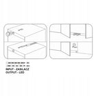Włącznik LED sensor podwójny do szaf czarny 60W 100W 12-24V Idealed łącznik meblowy, sterowanie oświetleniem, kontroler