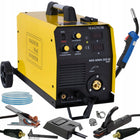 Spawarka magnum MIG 200W MMA migomat 2w1 igbt 230v półautomat spawalniczy, elektrody do 4 mm, LCD, koła, regulacja