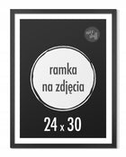 Ramka na zdjęcia 24x30 Ramka 24x30 Ramki na zdjęcie czarna MDF czarne Drewniana oprawa fotografii, dekoracja ścienna