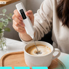 Spieniacz do mleka kawy elektryczny ręczny mocny ubijaczka USB 3 tryby 2w1 mieszadło do cappuccino i latte, dwie