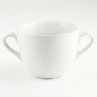 6x BULIONÓWKA PORCELANOWA 650 ML Z UCHWYTAMI MISKA OBIADOWA DO ZUPY KREMU na rosół, mikrofalówki i zmywarki, biała