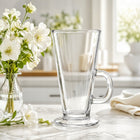SZKLANKI DO LATTE herbaty Wysokie ZESTAW SZKLANEK do kawy 6szt + ŁYŻECZKI szkło 250 ml, bezbarwne, do mycia w zmywarce