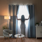 Zasłona 100% zaciemniająca na przelotkach 140x230 cm beżowa BLACKOUT kółka osłona okienna do sypialni i salonu