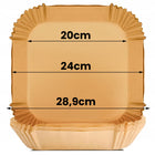 300x WKŁAD DO FRYTKOWNICY BEZTŁUSZCZOWEJ AIR FRYER PAPIER 20 cm XL WELLHAUS papier do pieczenia /Wzór z 804 sztuk
