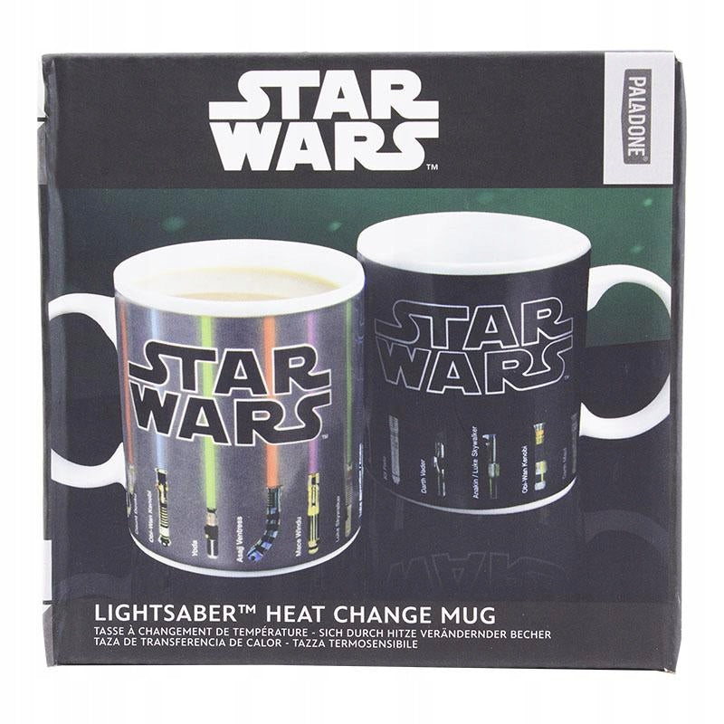 Kubek - Star Wars Weapon 300 ml zmieniający się ceramiczny gadżet do kawy i herbaty, termoaktywny