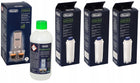 Filtr wody delonghi DLS C002 x3 odkamieniacz x1 wkład do ekspresu, ochrona przed osadem, zestaw 4 sztuki