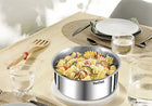 Stalowe garnki Tefal Ingenio Emotion Rondle 16/18/20cm indukcja rączka srebrny stal nierdzewna