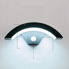 18W kinkiet zewnętrzny LED nad drzwi wejściowe z czujnikiem ruchu lampa ścienna aluminiowa, biała, wysokość 29 cm