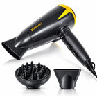 Suszarka do włosów turbo 90km/h +dyfuzor +koncetrator riwall RDS-01 moc 2500 w, składana, z nakładkami do stylizacji
