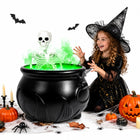 Generator Dymu Kociołek Wiedźmy LED Halloween Dekoracja Zawieszana Czarny ozdoba na bal przebierańców, imprezę