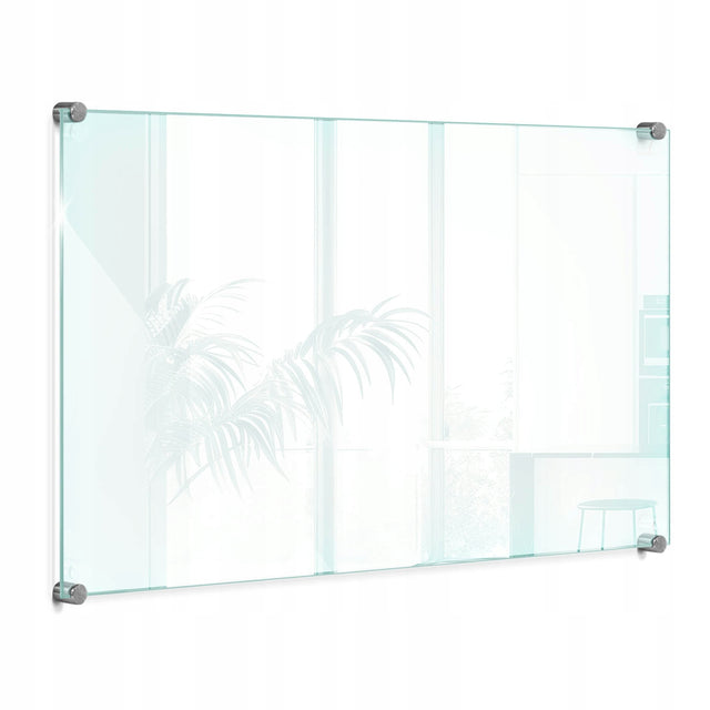 Szklany Hartowany Panel Kuchenny Transparentny Ścienny do Kuchni 60x40 cm osłona nad blat, backsplash, prostokątna tafla szkła 4 mm