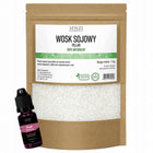 Wosk Sojowy PILLAR Do Świec Wolnostojących 1kg + Barwnik ŚLIWKOWY do rękodzieła, masa bezzapachowa, do wyrobu świeczek