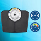 Klasyczna Waga Łazienkowa mechaniczna Analogowa do 180 KG czarna webber BMI czarny