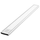 Lampka nocna LED 40cm z czujnikiem ruchu lampa podszafkowa do mebli srebrna światło do szafy, zasilanie USB