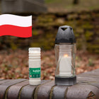 Wkłady do zniczy z parafiną 17,7 cm Bolsius RP4 całoroczne - 91h - 20 sztuk do lampionu nagrobnego, na grób, długopalące