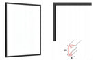 Rama aluminiowa 60x90 cm beznarzędziowa czarna ramka 90x60 na puzzle plakat oprawa fotografii i grafiki, dekoracja
