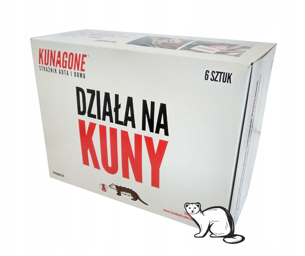 Naturalny odstraszacz na kuny do samochodu kunagone przeciwko kunom 6-PAK