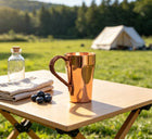 Kubek miedziany do kawy herbaty 400ml czysta miedź rękodzieło prezent retro naczynie na napoje, koktajle, drinki