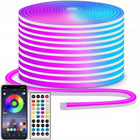 Taśma LED 10m neon RGB 720LED bluetooth aplikacja pilot zestaw IP65 wąż świetlny dekoracyjny do wnętrz wielokolorowy