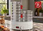Suszarka do żywności fresh dryer 500 w 5 sit regulacja temperatury grzyby, owoce, warzywa i zioła, dehydrator BPA free