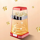Maszyna do popcornu retro domowa urządzenie maszynka beztłuszczowa 1200W kino domowe dla dzieci, czerwony prażalnik