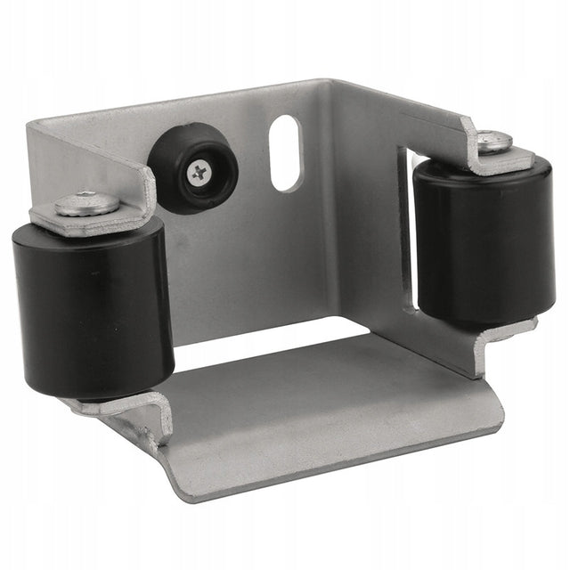 Uchwyt najazdu 100 mm do bramy przesuwnej ceownik 80 x 80 mm gniazdo rolki mocowanie prowadzenia skrzydła ogrodzeniowego, element systemu jezdnego