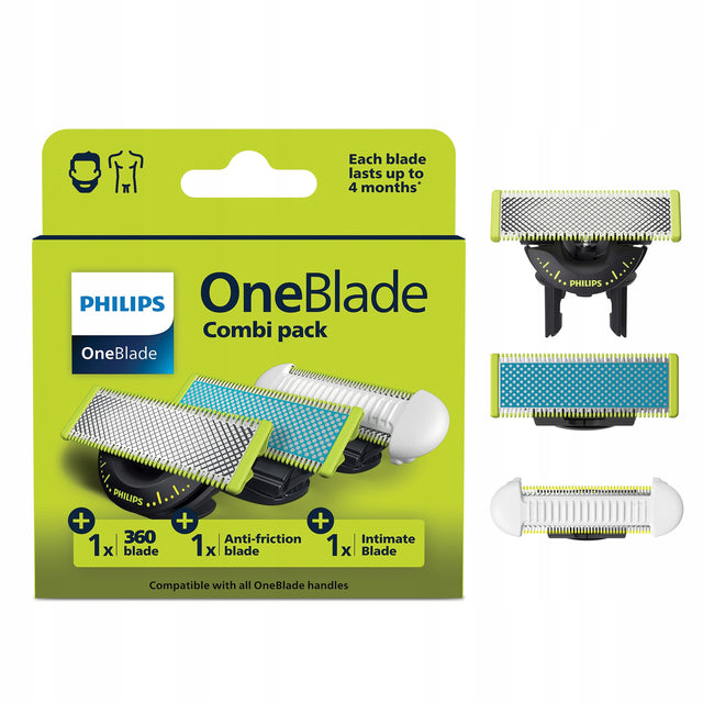 Wymienne ostrza do golarki Philips Oneblade QP936/50 Zestaw 3 szt. ostrze golarka