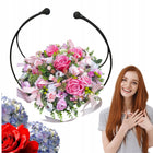 Metalowy księżyc 35 CM – baza florystyczna do stroików i dekoracji czarny podstawa do kompozycji kwiatowych, podkład do