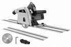 ZAGŁĘBIARKA PILARKA SZYNY MEEC TOOLS 0-45 1200W Ø165mm piła tarczowa elektryczna do drewna 5200 obr/min z prowadnicą