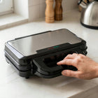 Opiekacz do kanapek panini grill elektryczny do kanapek 1400W non-stick nominalna srebrny/szary