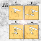 Lampa łazienkowa LL WALL LAMP LED kinkiet nad lustro 15W 80cm NW oprawa ścienna przy umywalce, srebrna, z tworzywa