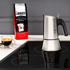 Kawiarka Bialetti New Venus 170ml 4 filiżanki 4tz Srebrna Indukcja Stal makinetka, zaparzacz moka do kawy espresso