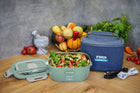 Lunch Box N'oveen LB725 Nature metalowy pojemnik na jedzenie 1100 ml, zielona śniadaniówka