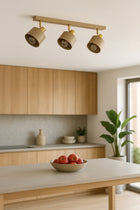 Lampa sufitowa Plafon Żyrandol Kaszmir Ecru Beżowa 485-BG3 Pokoju Sypialni oświetlenie wiszące 3-punktowe metalowe