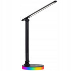 LAMPKA NA BIURKO BIURKOWA LED DO CZYTANIA SZKOLNA DOTYK REGULOWANA RGB USB lampa stołowa ściemniana czarna 35 cm 9 W