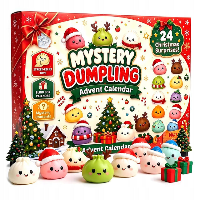 Kalendarz Adwentowy Gniotki Squishy 3D 24 Dniowy Zestaw Prezent Świąteczny wiszący