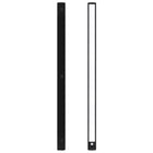 Lampka nocna LED 80cm z czujnikiem ruchu lampa podszafkowa do mebli czarna oprawa akumulatorowa USB, 620 lm, białe