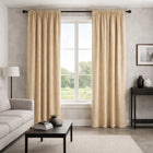 Zasłona gotowa welurowa 140x240 gładka zasłony welurowe na taśmie beżowe do tunelu lub na żabki, gramatura 210 g/m²