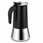 Kawiarka ciśnieniowa do kawy stalowa zaparzacz do espresso 600 ml kamille dzbanek moka, kafetiera, na 12 filiżanek