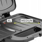 Opiekacz do kanapek toster sandwich elektryczny XXL powłoka non-stick 1300W nominalna srebrny/szary