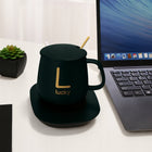 Podgrzewacz do napojów USB filiżanka łyżeczka zestaw do biura domu kubek ceramiczny 300 ml, kawa herbata, utrzymywanie