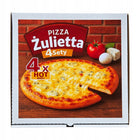 Pudełko na alkohol pizza żulietta 4SETY prezent dla faceta mężczyzny 18-99 stojak butelkowy, gadżet z nadrukiem na